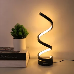 Vereba USB Stem Table Lamp - Warm White product photograph showing the physical Vereba branding.